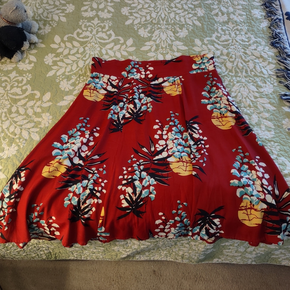 Trashy Diva Tropical Nights High -Waisted Skirt Size 18